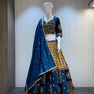 Navratri Chaniya Choli for Women Pure Cotton With 8M Flare, Full Stitch Lehenga Choli for Navratri, Women Garba Dresses, garba Lover