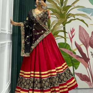 Pure cotton Multi Navratri chaniya choli for women, Full Stitch Lehenga Choli for Navratri, Festival Outfit for women,Navratri Garba Lehenga