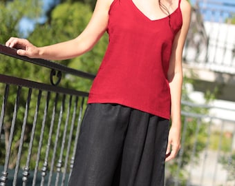 Czech linen tank top | Linen top Lotika | Bohemia linen top | Linen summer top