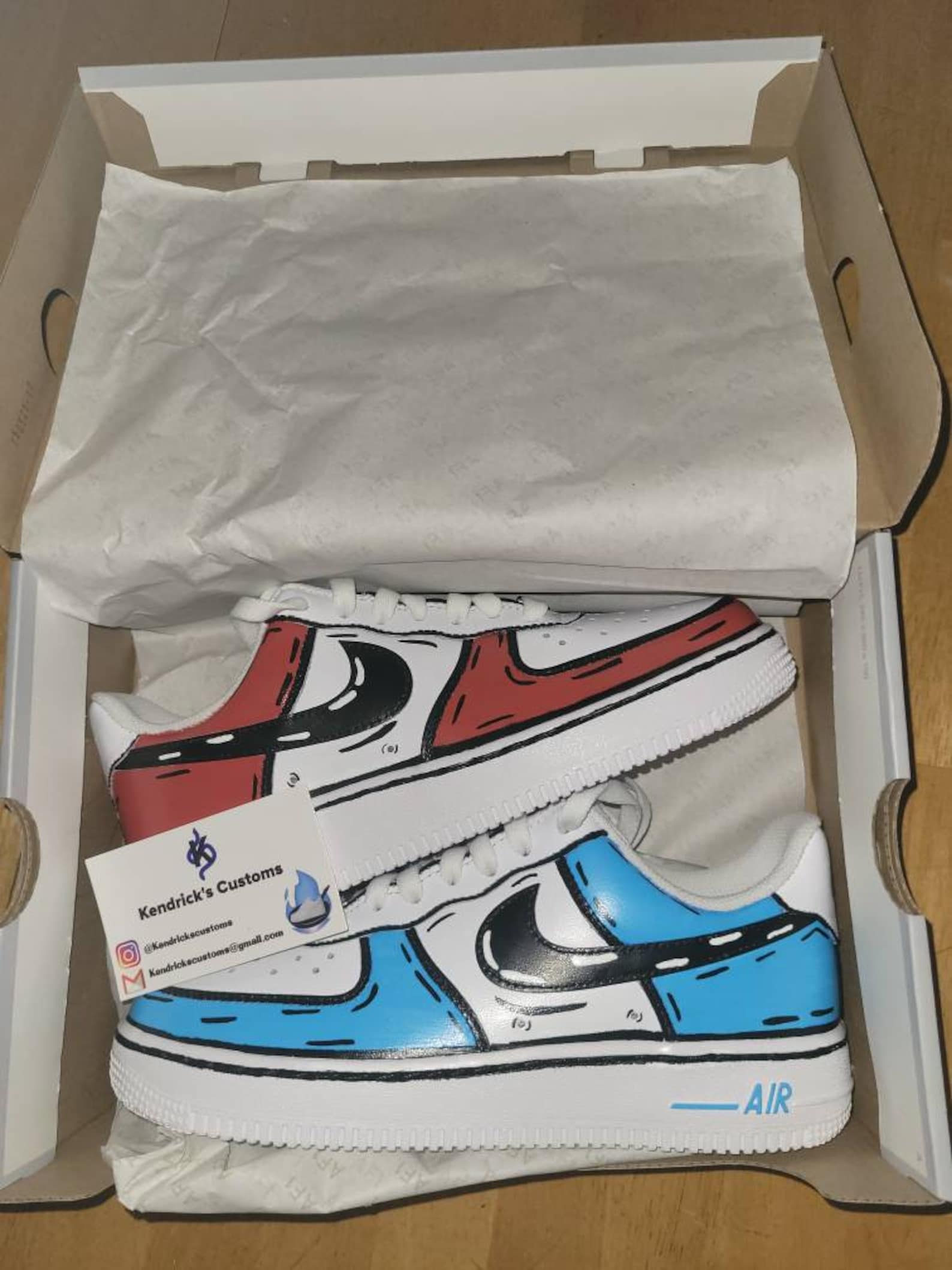 custom air force ones cartoon