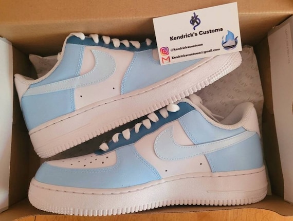 Blue check air force 1 online