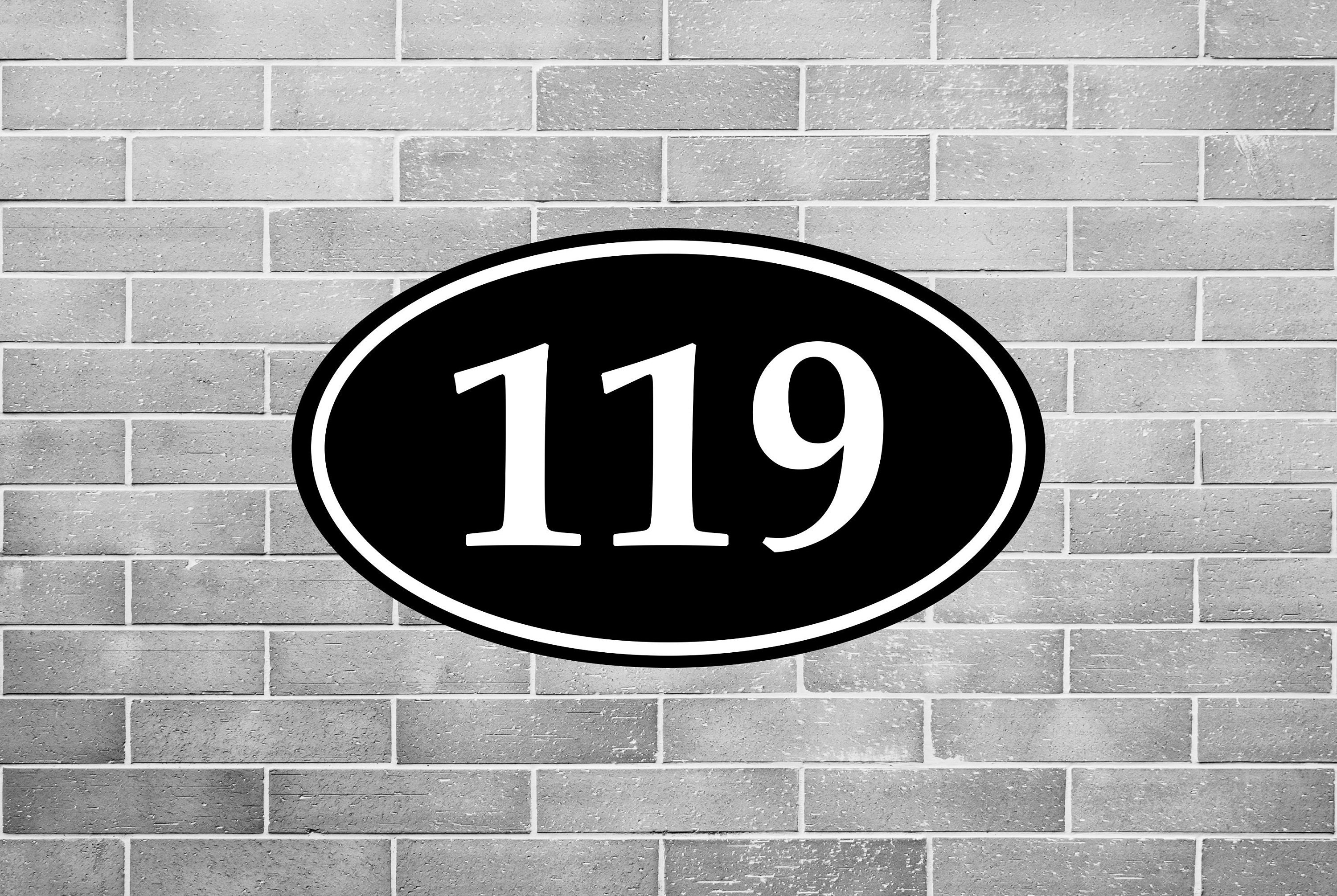 Personalized House Number Sign Personalized Street Number Etsy