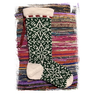 Starry Stocking PDF Knitting Pattern