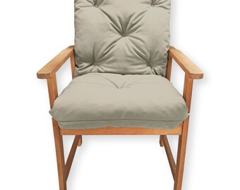 4L textile chair pads UV-resistant seat cushion garden chair garden chair pads upholstery seat cushion weatherproof cream
