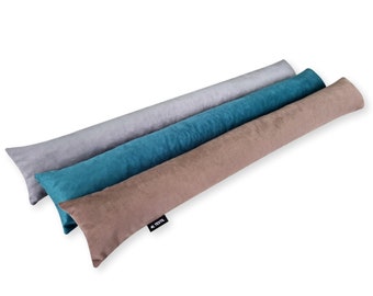 Burlete textil 4L, cortavientos, cortavientos para puertas y ventanas, cortavientos para puerta, serpiente de puerta, rodillo para puerta, terciopelo imitación pana