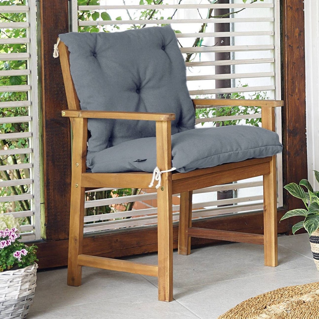 4-pack tuinstoelkussens comfortabele UV-bestendige zitkussens voor