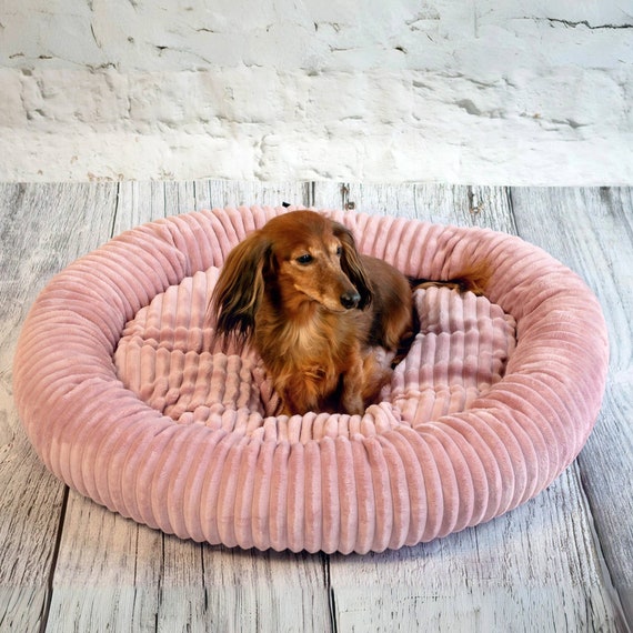 Buy 4L Textil LUNA Cuddly Dog Bed Small Dogs Cat Bed Fluffy Dog Basket Plush Cat Basket Dog Basket Pink Online in India Etsy