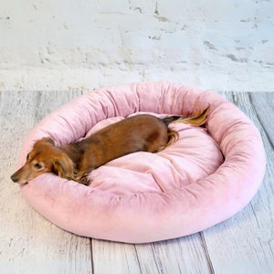 4L Textil Buzzy weiches Hundebett Klein Hundesofa für kleine Hunde Hundekorb Katzen Bettchen waschbar Gemütliches Haustierbett Rosa Bild 2