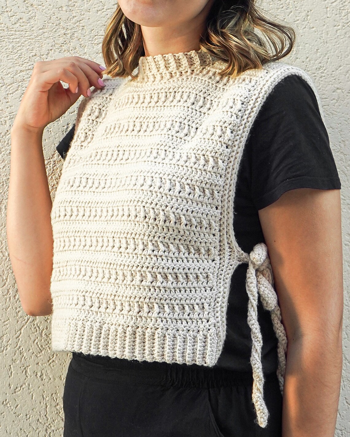 Modern Crochet Vest / Crochet Pullover / Handmade Crochet - Etsy