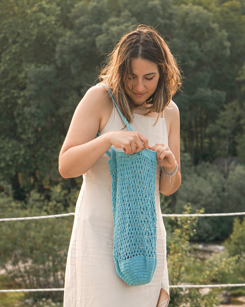 Stylish Handmade Crochet Market Bag: Sustainable, Durable, Eco-Friendly Tote for Shopping & More Artisanal Fashion Accessory image 4