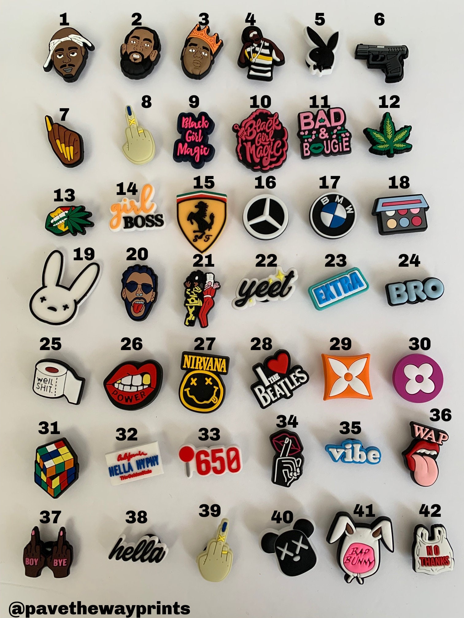 Croc Charm Gifts Croc Pins Tech Charms Croc Charm Set Etsy