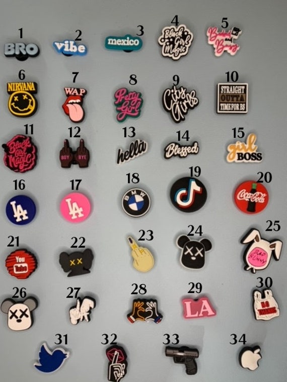 Croc Charm Gifts Croc Pins Tech Charms Croc Charm Set Etsy