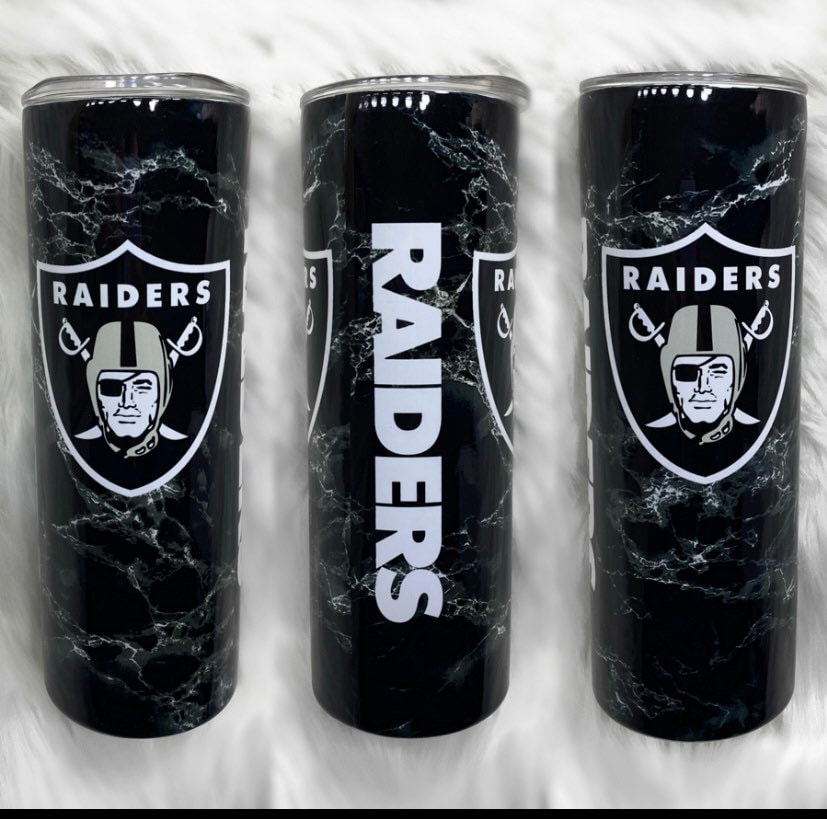 NFL Raider Fan 20oz Tumbler | NFL | Las Vegas Raiders | Football Season |  Gifts For Him | Personalized | Father’s day