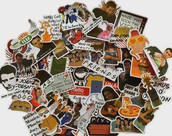 Friends TV Show Stickers | Random Sticker Pack for Laptop, Phone Case, Water Bottle, Fan Gift