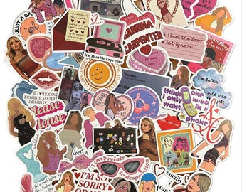 Sabrina Carpenter Stickers Pack | Aesthetic Vinyl Stickers for Laptop, Phone Case, Water Bottle, Scrapbook, Gift for Fans