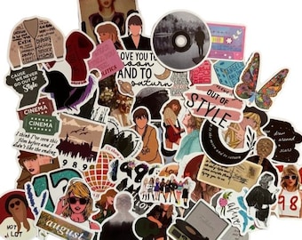 Taylor Swift All Eras Stickers | Debut to TLOASG Vinyl Sticker Pack for Laptop, Phone, Water Bottle, Swiftie Gift
