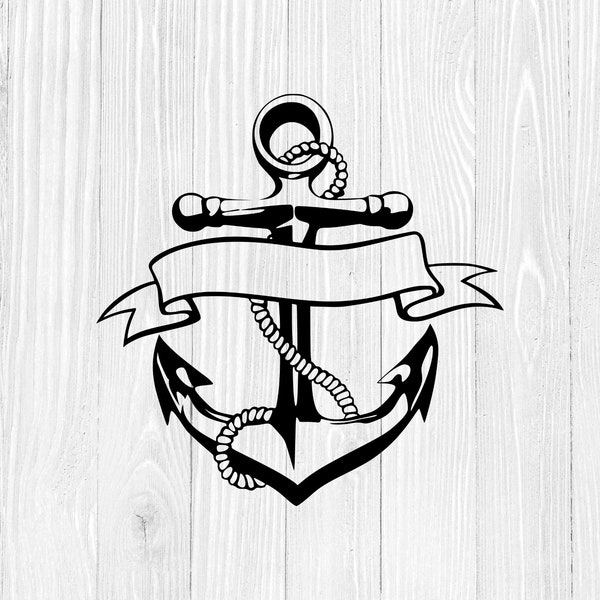 Anchor SVG, Anchor Monogram SVG, Cruise Ship Svg, Transportation Svg, Dxf, Png, Eps, Vector Graphics.