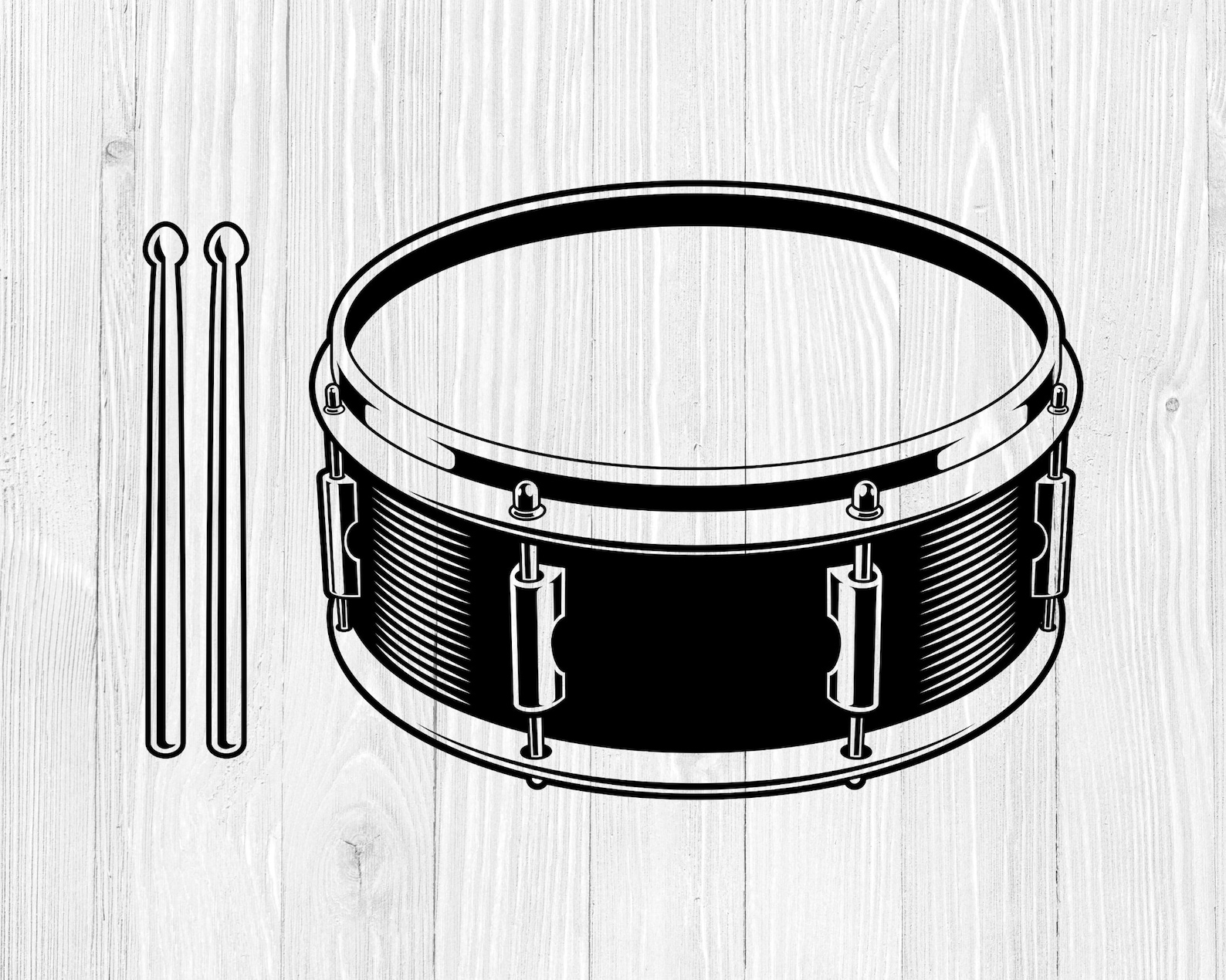 Drums SVG, Drums Clip Art, Drums Files for Cricut, Drums Digital