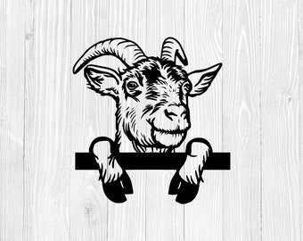 Goat Svg, Goat Clipart, Farm Animal Clipart. Dfx Eps Png files included!
