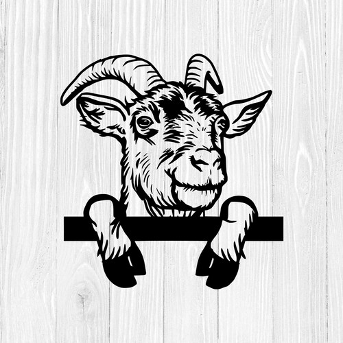 Goat Svg Goat Clipart Farm Animal Clipart. Dfx Eps Png Files Etsy