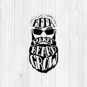 Beer SVG, Beer Clip Art, Beer Lover Gift, Beer Vector, Bigode Svg, Gráficos para laptops Cricut Tumblers Window Car T-shirts, Dxf, Eps, Png