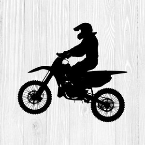 Biker Svg, Dirt Bike Svg, Moto Svg, Bicycle Svg, Graphiques vectoriels pour ordinateurs portables Cricut Tumblers Windows Cars T-shirts, Dxf, Eps, Png