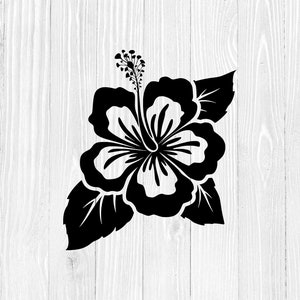 Hibiscus SVG, Vector Graphics, Easy to use. Perfect for Your Project. Dfx Png Eps included!