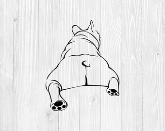 Cute French Bulldog SVG, French Bull Dog, Frenchie SVG, Vector Graphics for Laptops Tumblers Windows Cars T-shirts, Dxf, Eps, Png