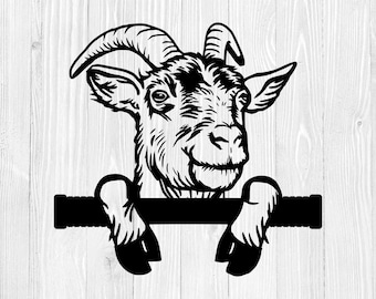 Goat Svg, Goat Clipart, Farm Animal Clipart. Dfx Eps Png files included!