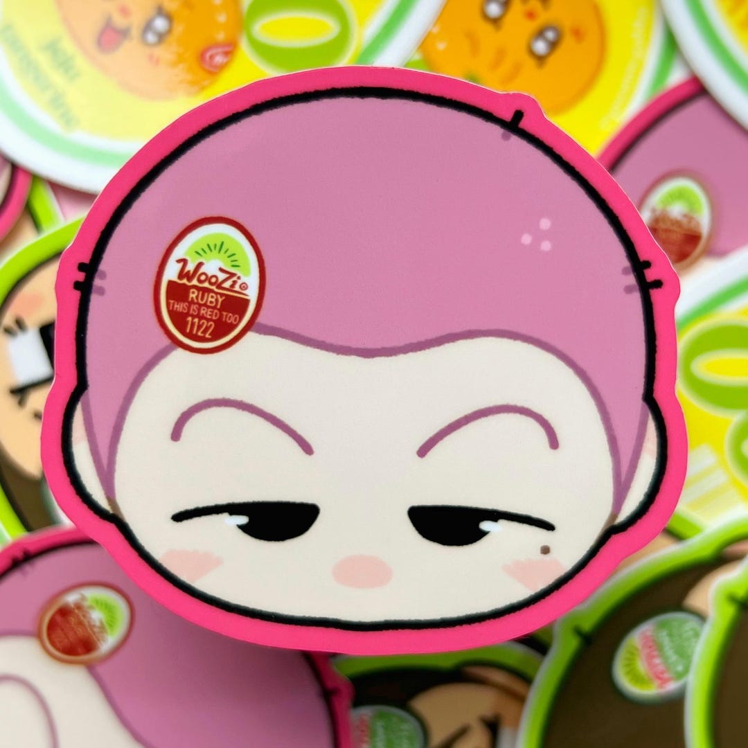 Woozi Ruby Kiwi Sticker - Etsy