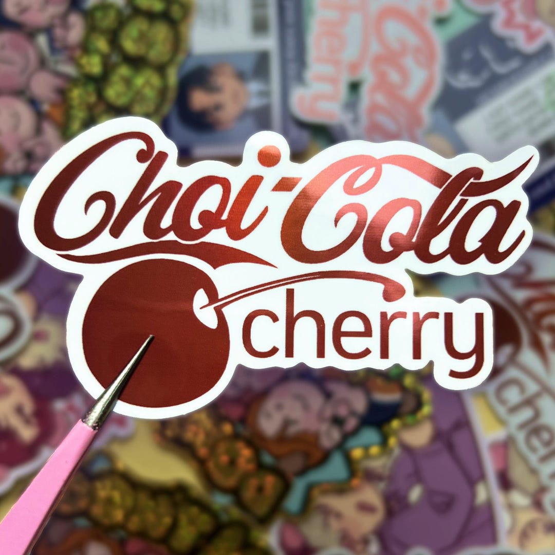 Choi Cherry Cola Holo Sticker - Etsy