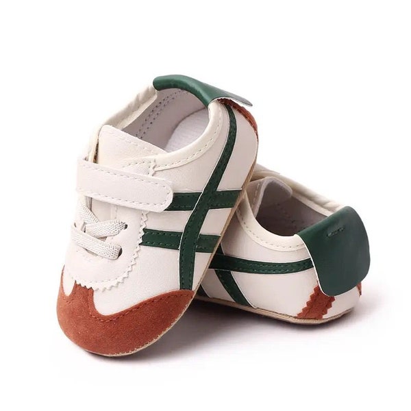 Baby Unisex Sneaker Weiches PU und rutschfeste TPR Baby Frühling und Herbst Prewalking Schuhe Kleinkind Erste Schritte Booties