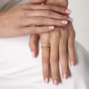 14K Solid Gold Leaf Ring