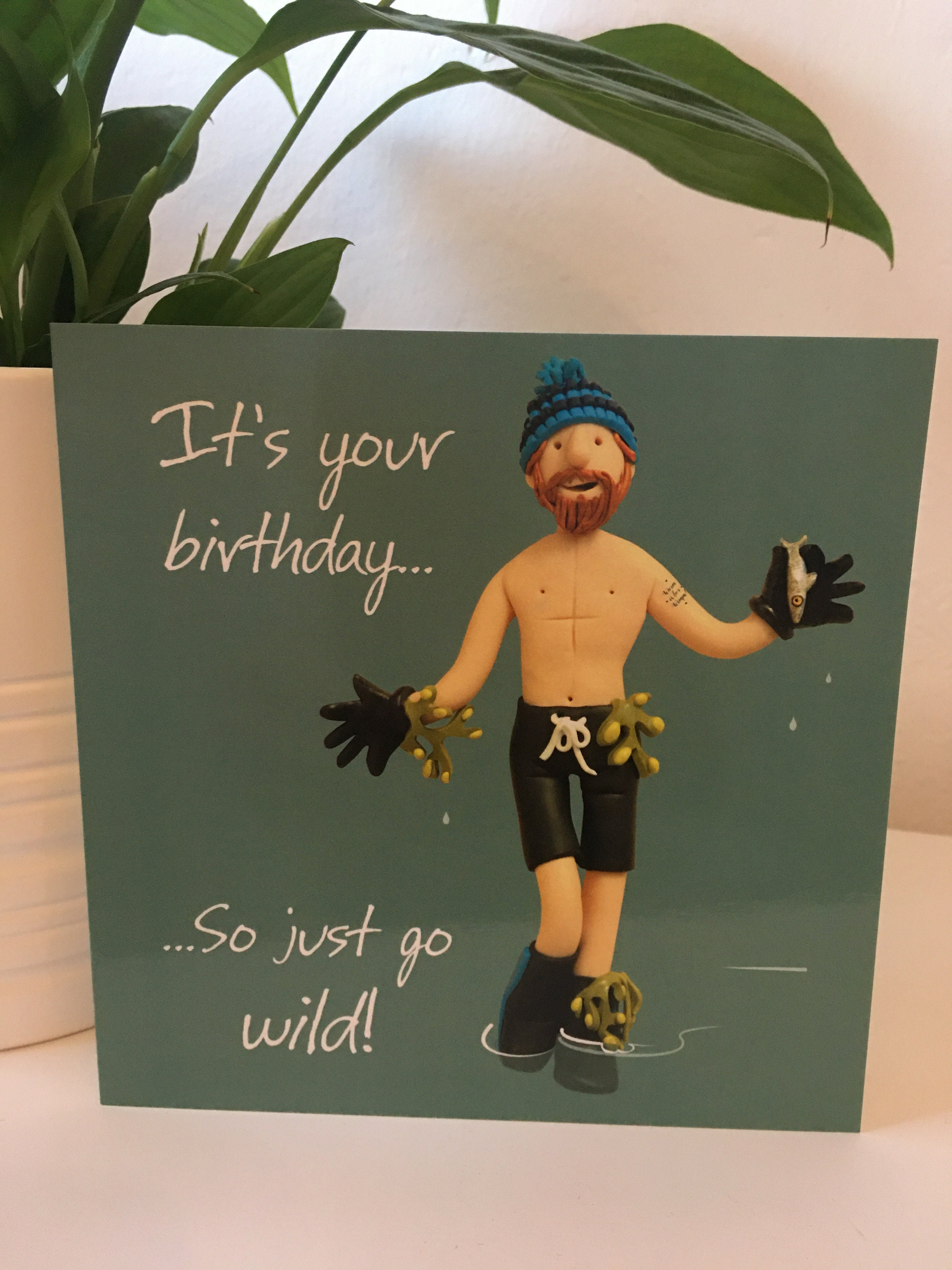 Wild Swimmers Birthday Card Wild Swimming Lake Swimming Etsy