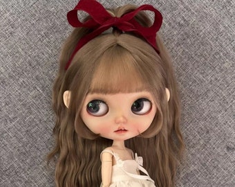 Blythe mohair wig, Qbaby mohair wig,  Qbaby doll wig, Blythe doll wig, Dian Dian doll wig, Doll wig 9-10"