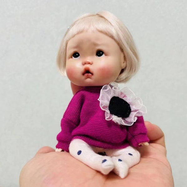 ob11 doll, movable eyes, OB11 doll,obitsu 11 doll, ob11 head