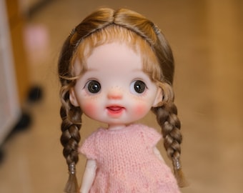 OB11 Wig, Uou Wig, OB11 Mohair Wig, 1/8 BJD Mohair Wig, Lucy doll wig, hard shell bjd wig