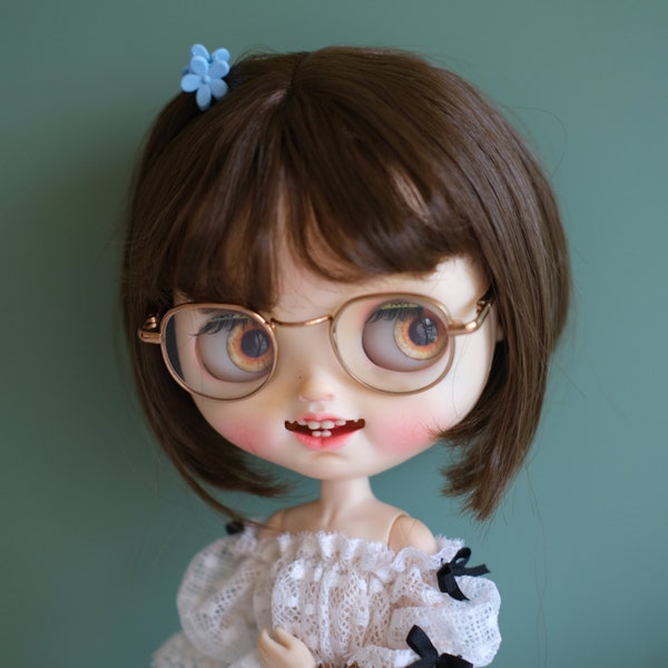 Glasses for Blythe Doll, Blythe Doll Sunglasses, Doll Miniature Cute Glasses, Blythe Doll Glasses, Round plastic frame Glasses