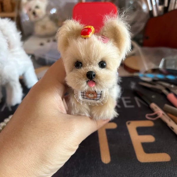 Miniature Dog,Wool Stem dog for Blythe/Yosd/Ob11 doll, doll dog