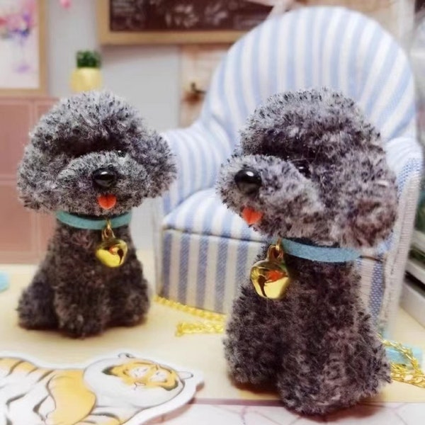 Miniature Dog,Wool Stem dog for Blythe/Yosd/Ob11/Momoko doll,doll dog
