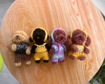 Miniature Dog,Wool Stem dog for Blythe/Yosd/Ob11 doll,doll pet,doll dog