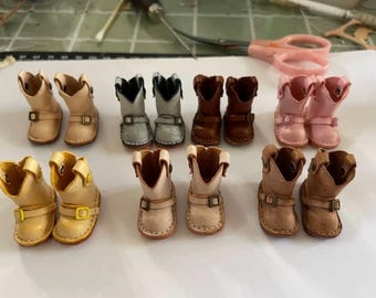 Blythe Schuhe, Neo Blythe Lederstiefel,OB22/OB24 Lederschuhe, Puppenlederschuhe, Azone Schuhe, Handgefertigte Stiefel