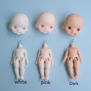 Lucy ob11 doll, Bare head, Lucy doll, OB11 doll, obitsu 11 doll image 1