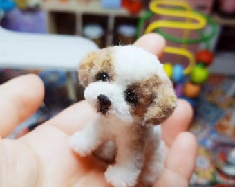 Miniature Dog,Wool Stem dog for Blythe/Yosd/Ob11/Momoko doll,doll dog