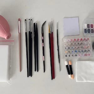 BJD-make-upset met gedetailleerde videotutorial, bjd-make-uptools, ob11-make-uptools, kan ten minste 5-8 kleine poppenhoofden tekenen