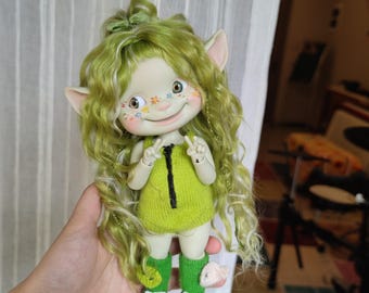 1/6 bjd Loy, Green skin Elf doll, Resin bjd Loy doll, movable eyes Loy, Lucy Doll Loy, bjd Loy doll, Grenn  skin Loy, Elf bjd doll
