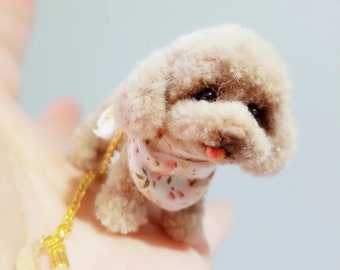 Miniature Dog,Wool Stem dog for Blythe/Yosd/Ob11 doll,doll dog