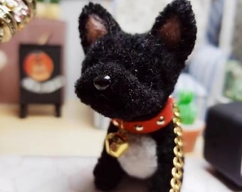 Miniatur Hund,Wollstamm Hund für Blythe/Yosd/Ob11/Momoko Puppe,Puppe Hund, Puppe Haustier