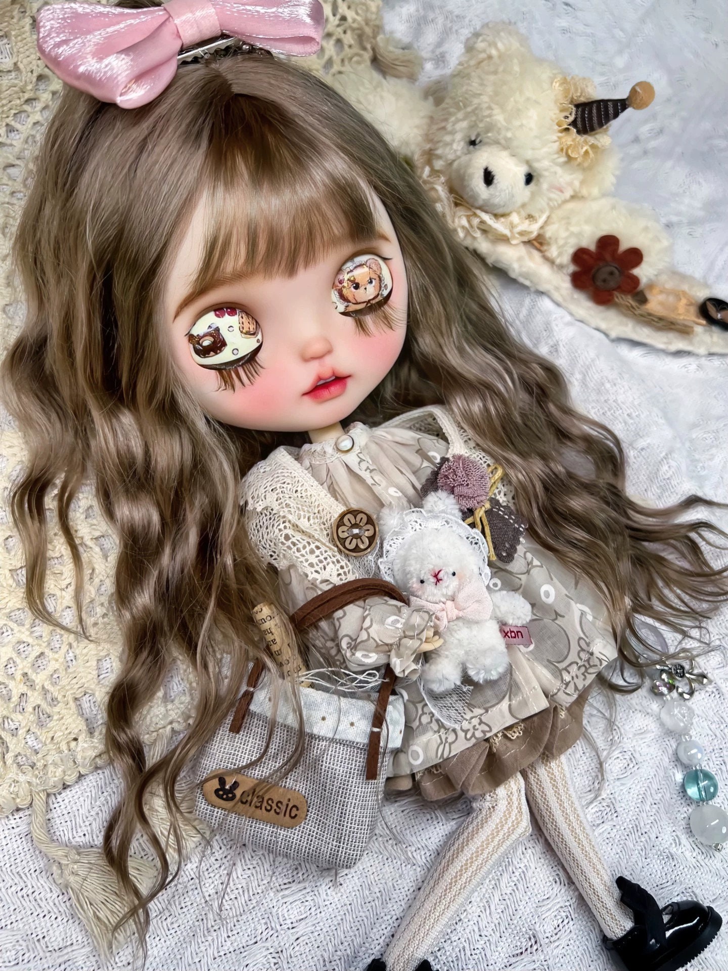 ブライス モヘア ウィッグ、Qbaby モヘア ウィッグ、Qbaby ドール