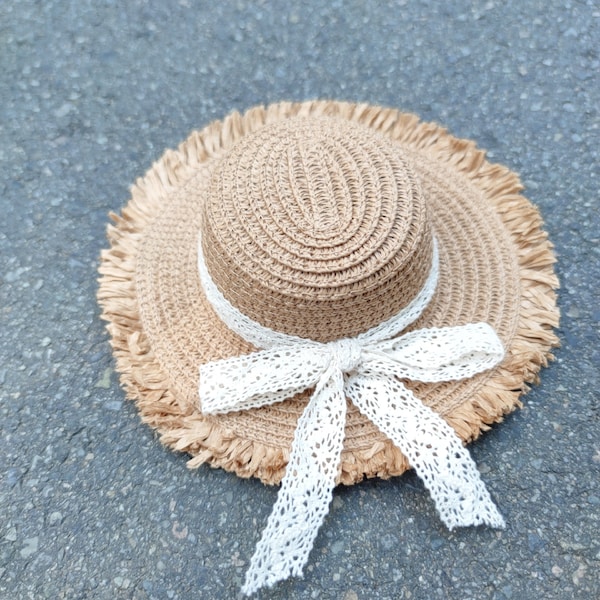 Blythe Straw Hat,Blythe Hat,Blythe Lace Hat, OB22 Hat, OB24 Hat, Blythe Clothing Accessories ,Neo Blythe Hat, Doll Accessories